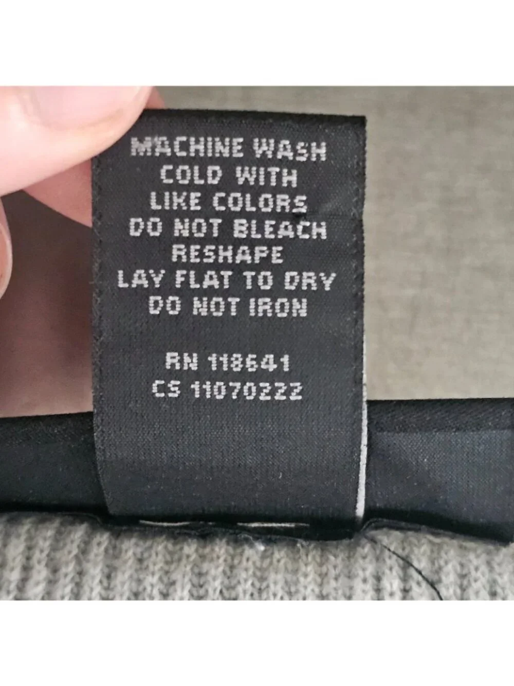 Lane Bryant Pullover Top Womens 14/16 Gray Ribbed Asymmetrical Hem 3/4 Sleeve - Picture 11 of 11